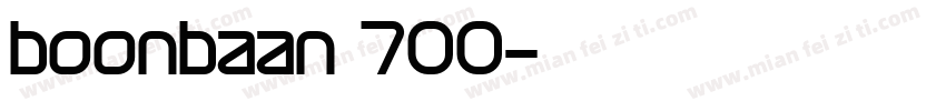boonbaan 700字体转换